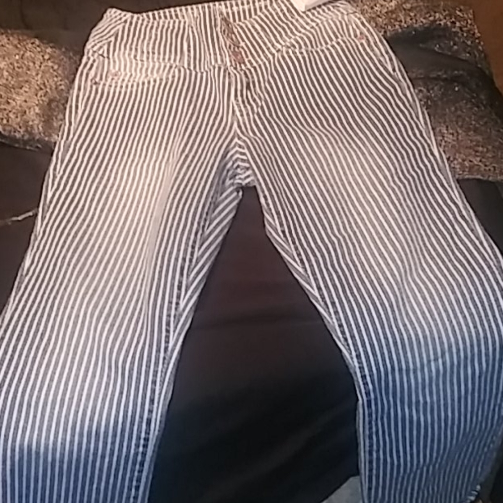 High rise skinny crop